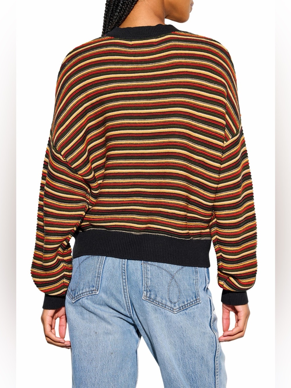 Spiritual Gangster Rue Ottoman Oversized Sweater Size Small Multi Color - Picture 2 of 16